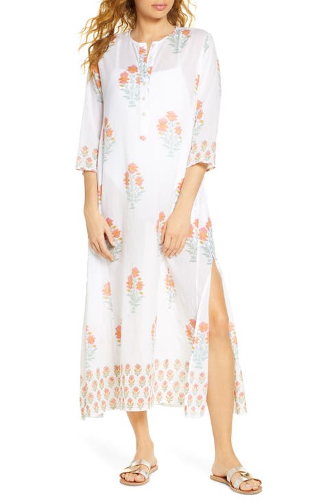 Borem Floral Cover-Up Maxi Dress