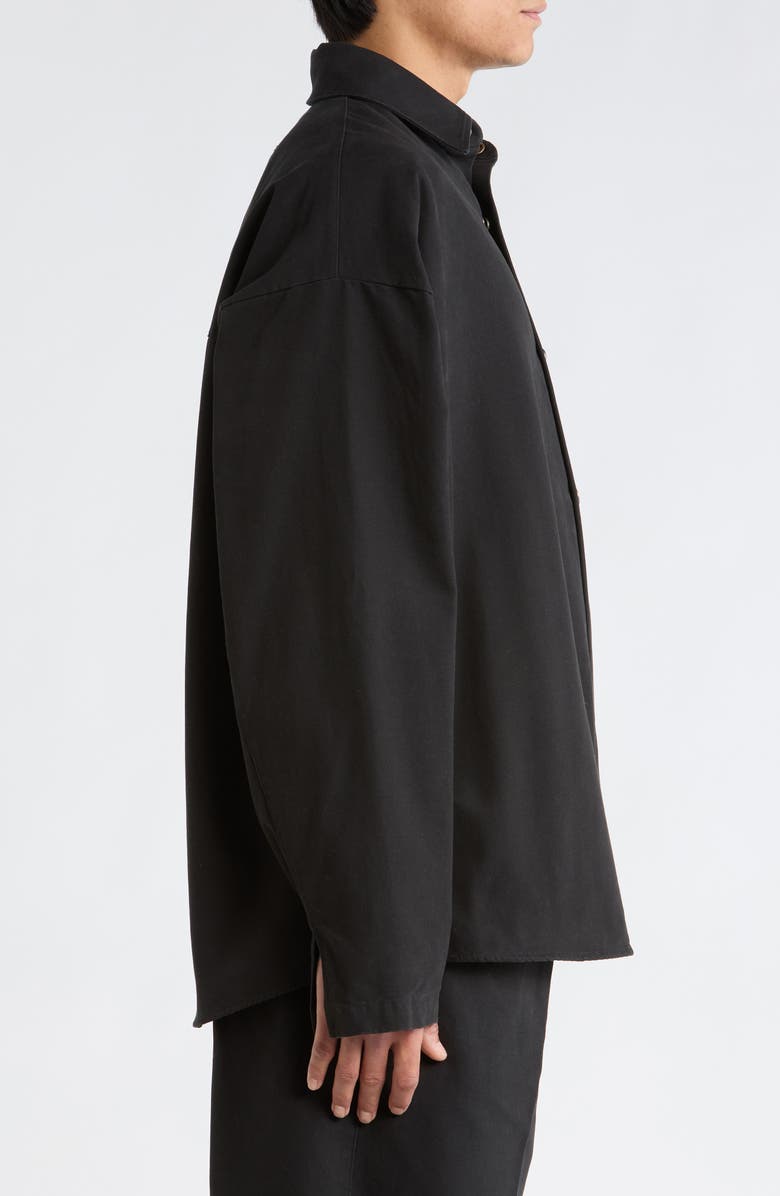 Fear of God Essentials Cotton Canvas Overshirt, Alternate, color, 