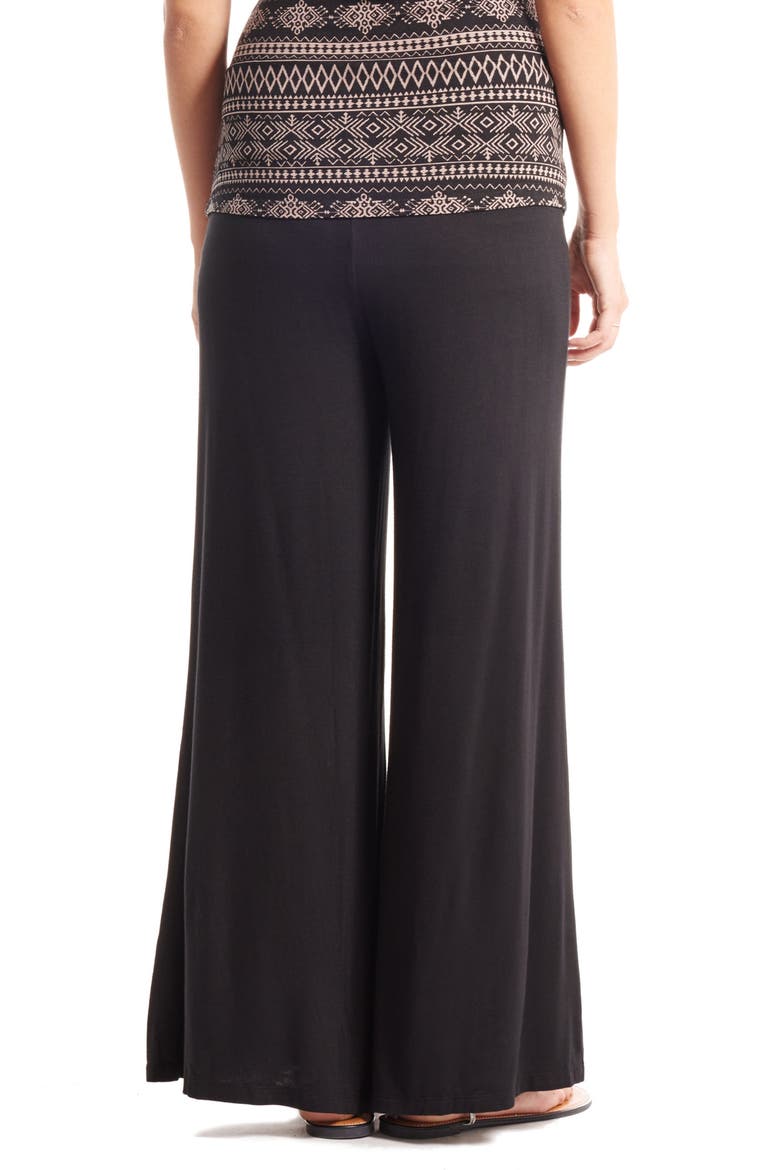 'Carla' Drape Maternity Top, Alternate, color, BEIGE TRIBAL