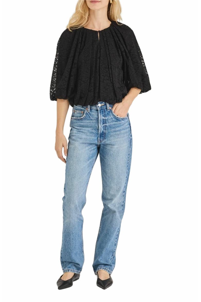 Idun Lace Top, Alternate, color, BLACK