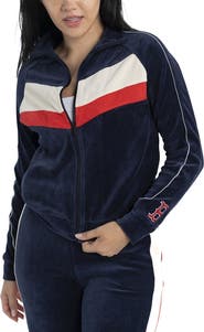 LUSSO Women's Lusso Navy Boston Red Sox Nixie Raglan Full-Zip Jacket