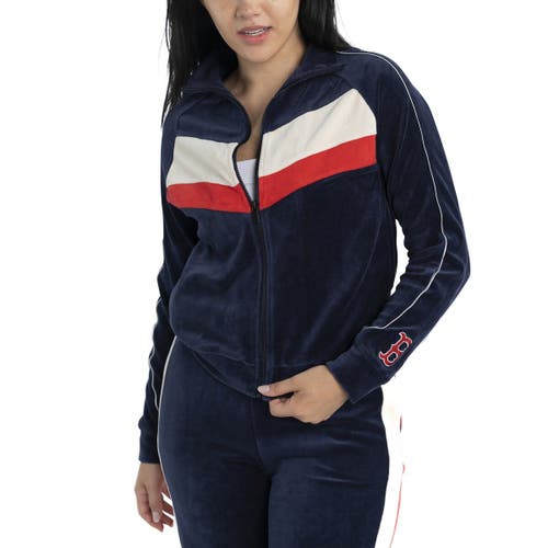 Women's Lusso Navy Boston Red Sox Nixie Raglan Full-Zip Jacket at Nordstrom, Size Large