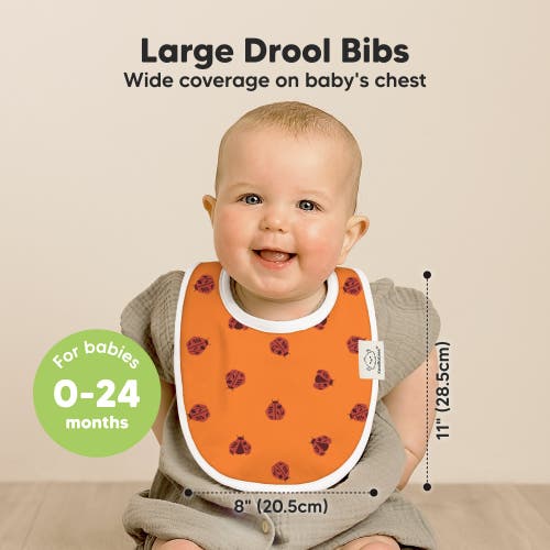 Keababies 8-pack Baby Drool Bibs In Fall Spores