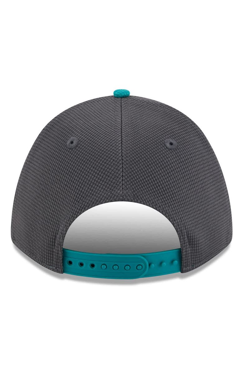 New Era Men's New Era  Gray/Aqua Seattle Mariners 2025 Batting Practice 9FORTY M-Crown Adjustable Hat, Alternate, color, 