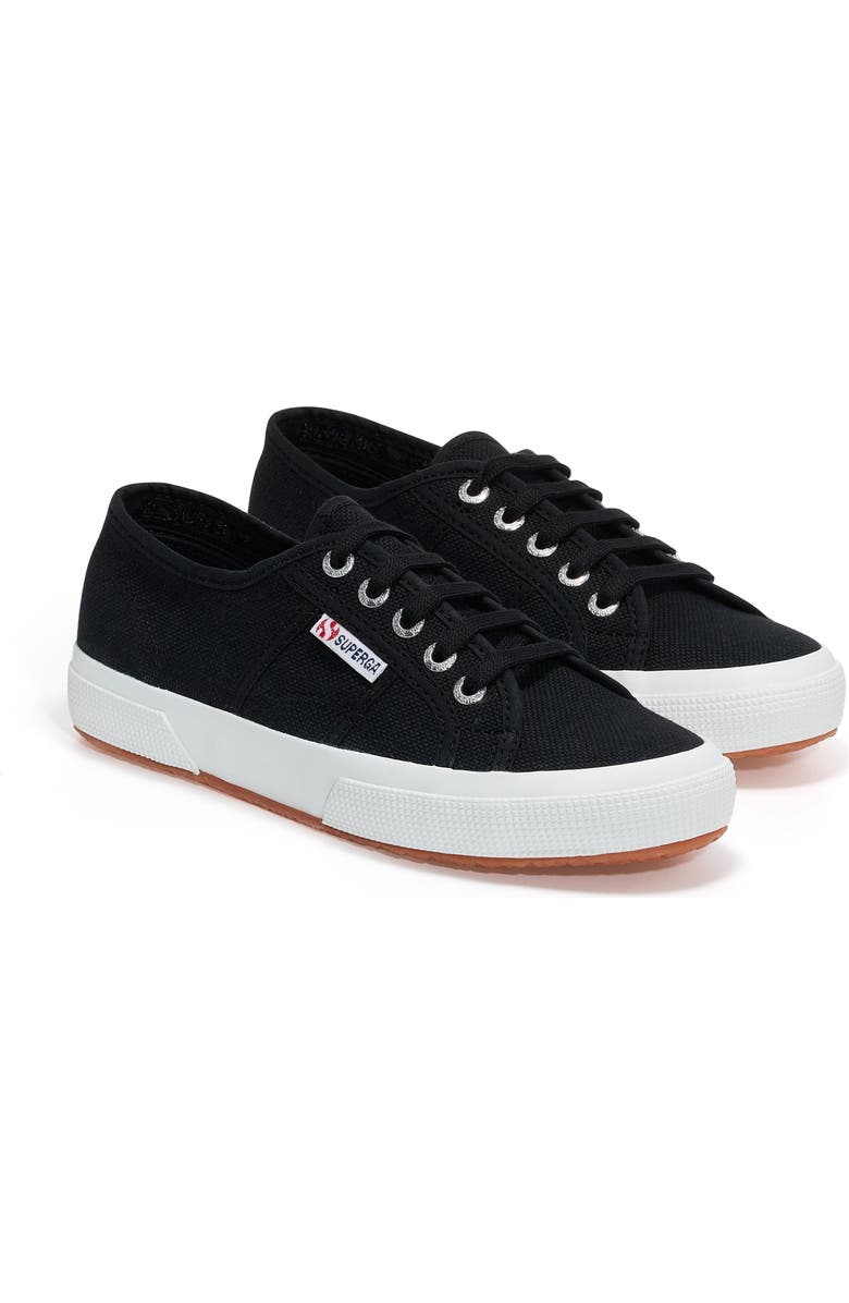 Superga 2750 Cotu Classic Sneakers, Alternate, color, Black White