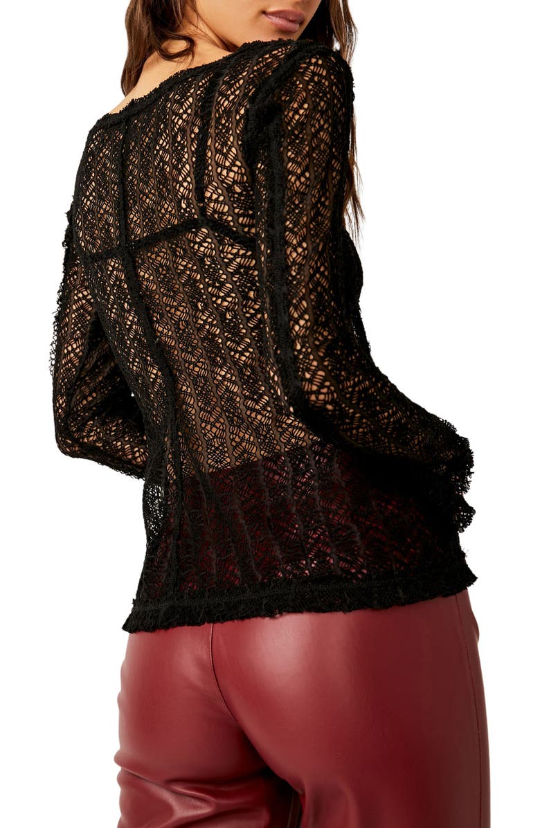 Free People On the Road Twisted Lace Top, Alternate, color,