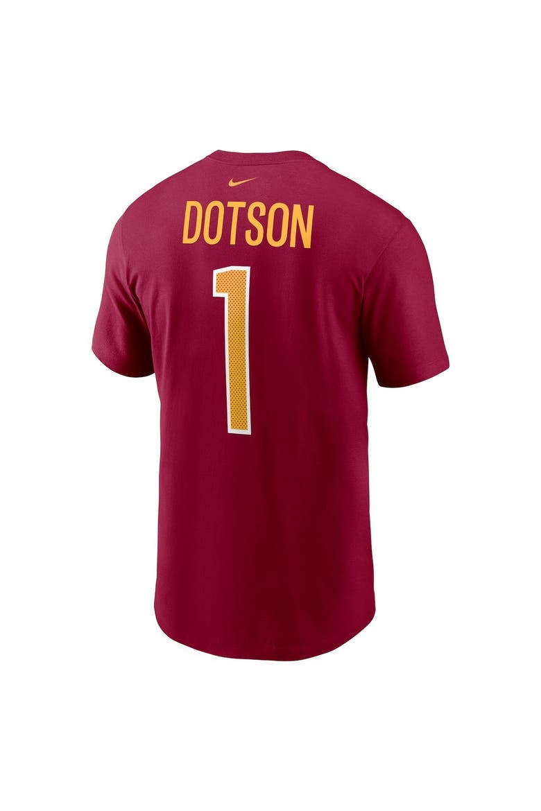 Men's Nike Jahan Dotson Burgundy Washington Commanders Player Name & Number T-Shirt, Alternate, color, Burgundy