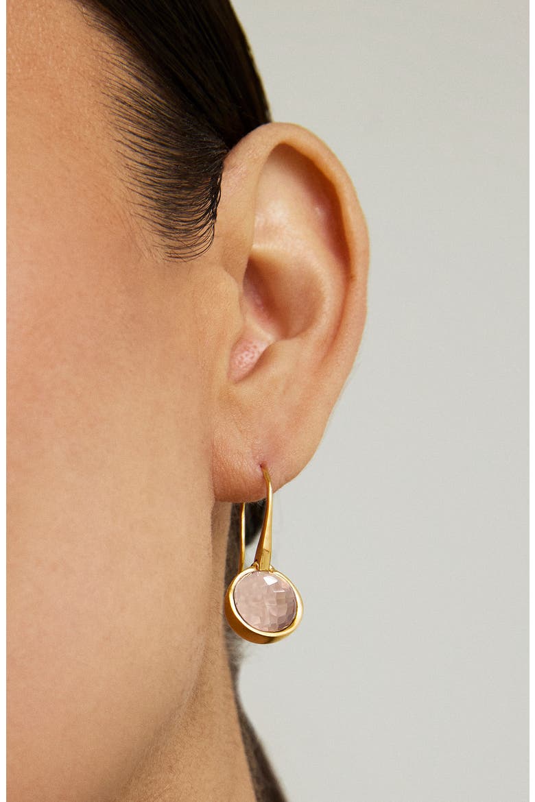 Ipanema Droplet Morganite Drop Earrings, Alternate, color, GOLD/ MORGANITE