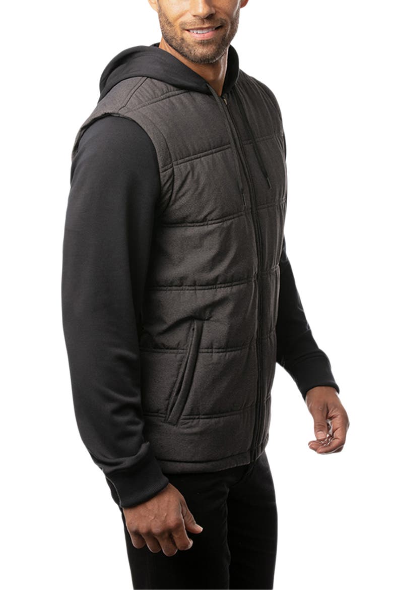 Scavenger Zip Hoodie, Alternate, color, HEATHER BLACK