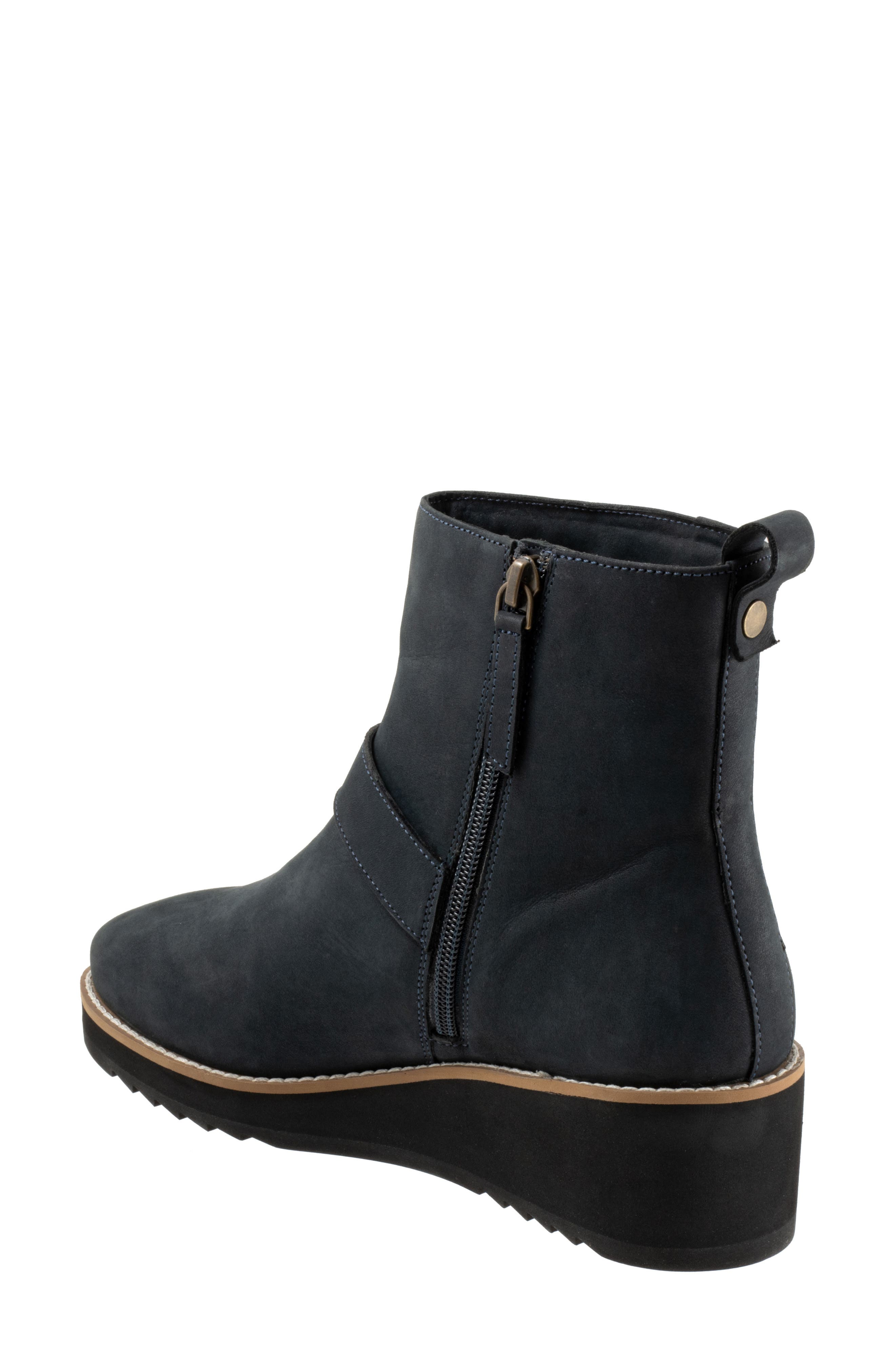 Westland Platform Wedge Bootie, Alternate, color, SMOKE NUBUCK