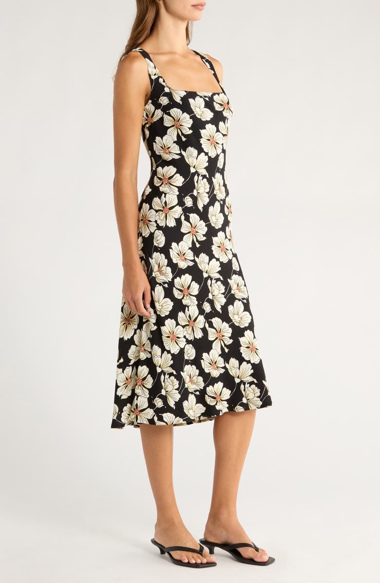 Reformation Iro Floral Dress, Alternate, color, Oriole