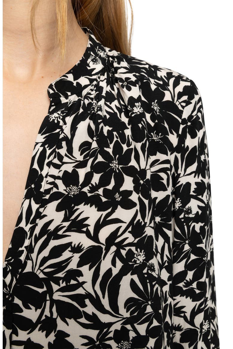Tink Floral Print Top, Alternate, color, BLACK