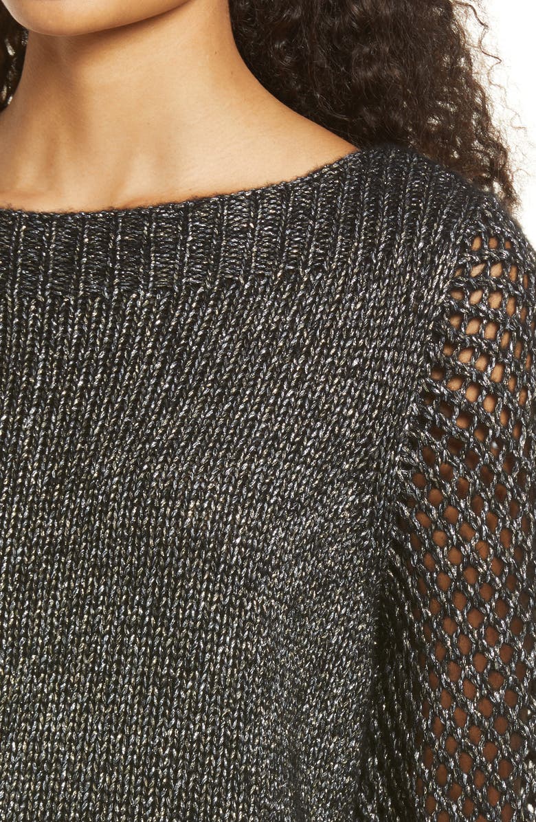 Tommy Bahama Shimmer Balloon Sleeve Sweater, Alternate, color, 