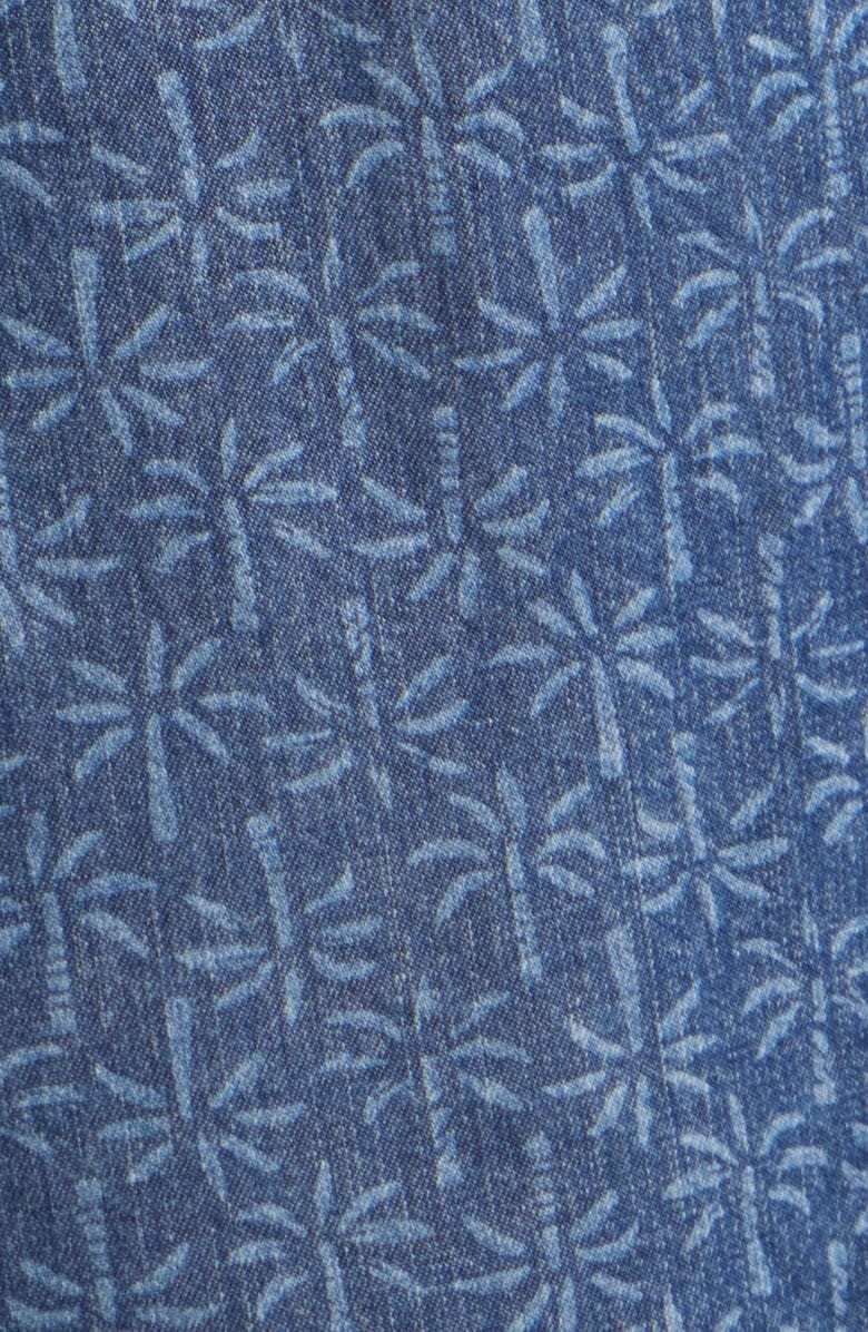 Tommy Bahama Polonia Palms Short Sleeve Lyocell Button-Up Shirt, Alternate, color, Indigo