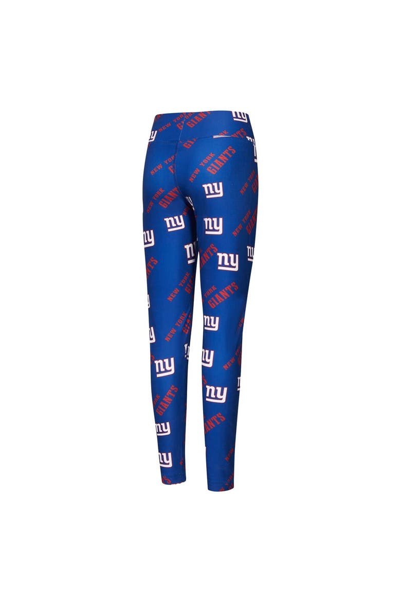 Women's Concepts Sport Royal New York Giants Breakthrough Allover Print Knit Sleep Leggings, Alternate, color, Royal
