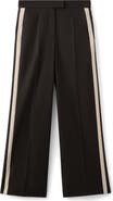 MANGO Side Stripe Wide Leg Pants