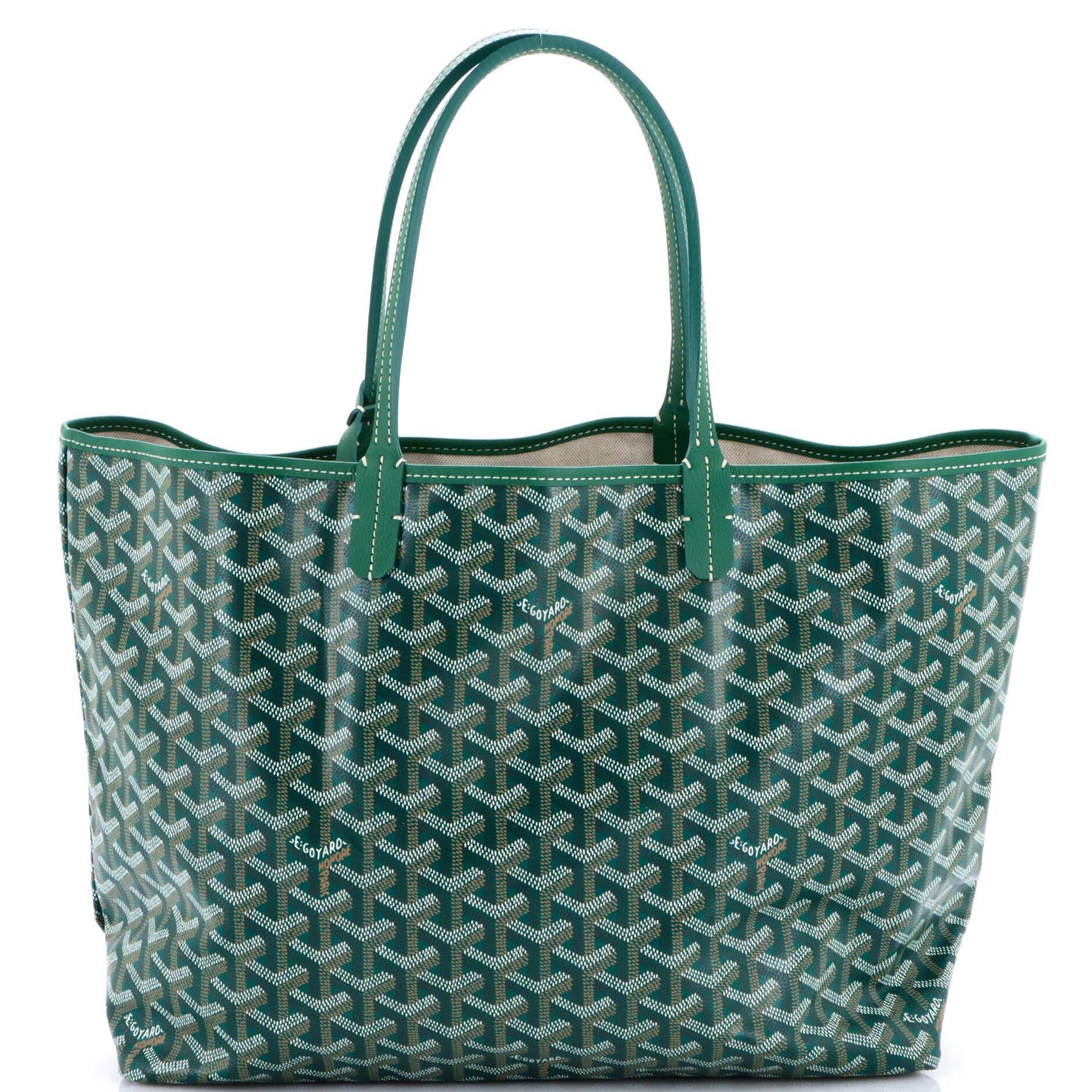 Saint Louis Tote Coated Canvas PM, Main, color, Green