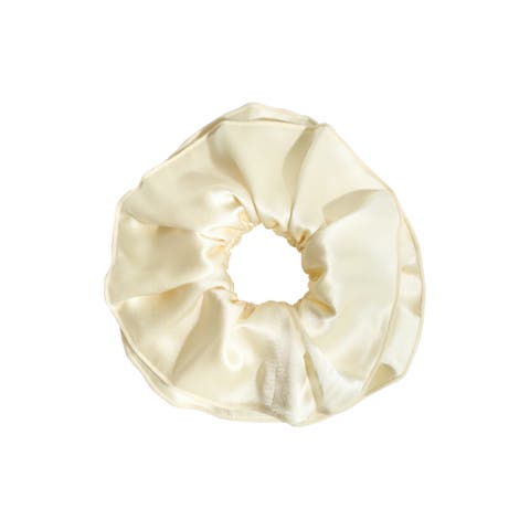 "Maxi Flower" Double-Layer Oversized Silk Scrunchie