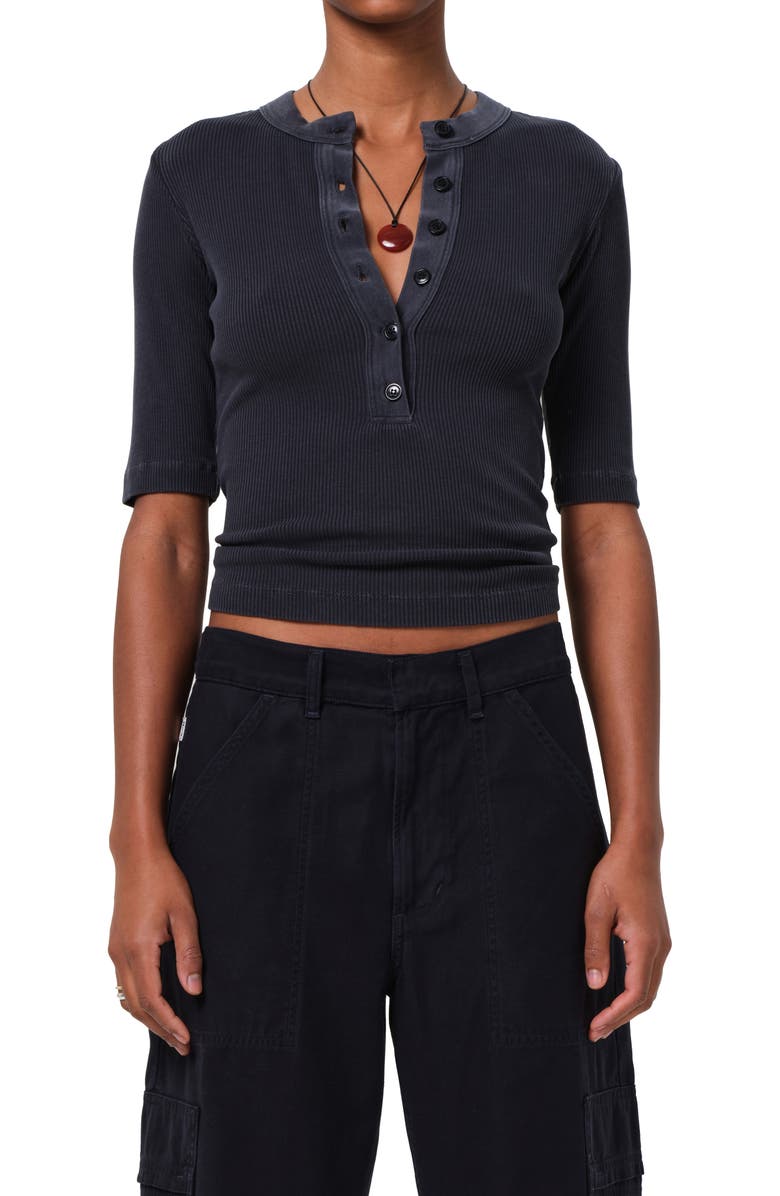 Citizens of Humanity Nali Rib Henley, Main, color, Charcoal