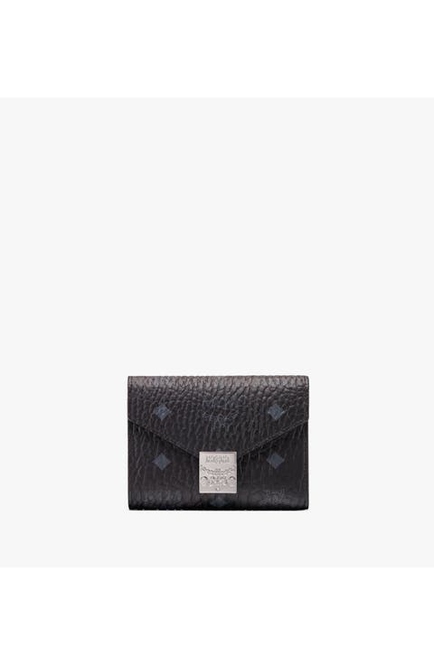 Tracy Three-Fold Wallet in Visetos