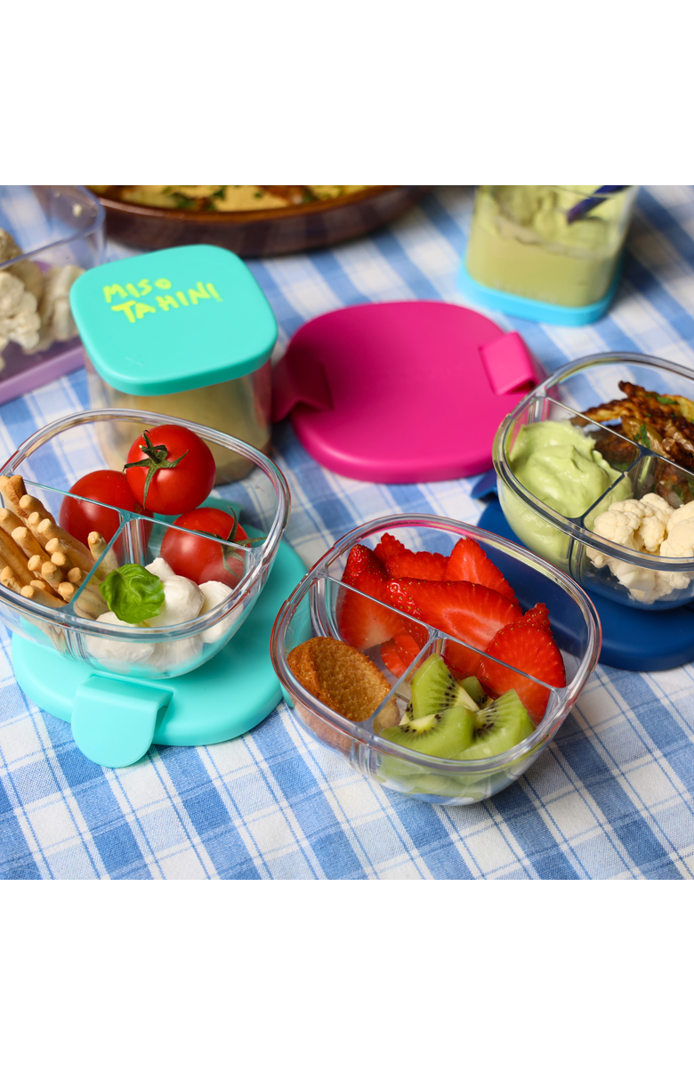 Yumbox Snack Bowl with Leakproof lid, Alternate, color, Navy Blue
