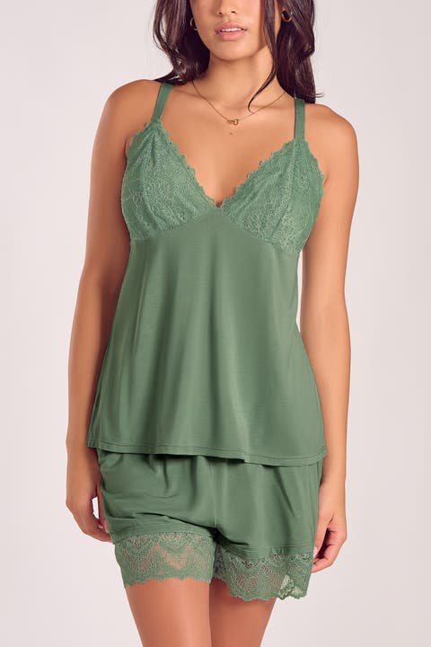 Sage Modal Chemise and Short Set