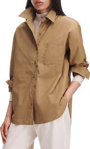 rag & bone Connie Cotton Poplin Button-Up Shirt