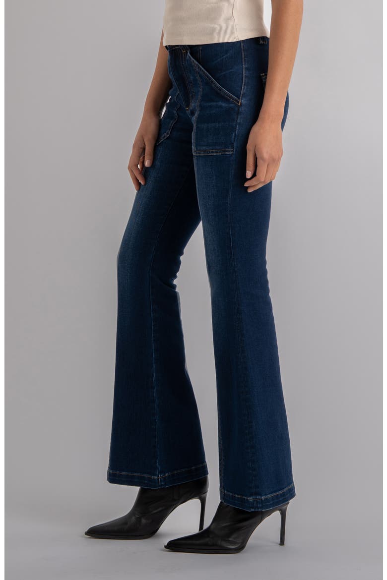 Ana Seamed High Waist Flare Jeans, Alternate, color, HIGHLANDS W/DAR