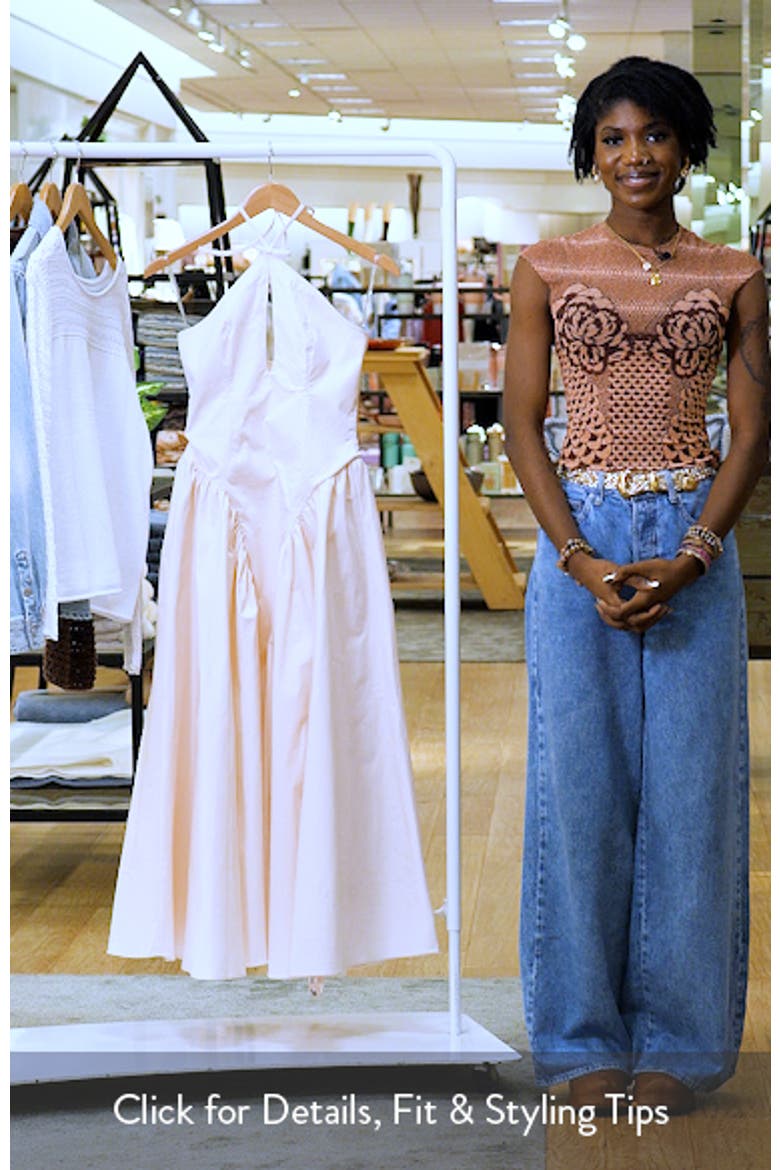 Lilli Keyhole Halter Fit & Flare Cocktail Dress video