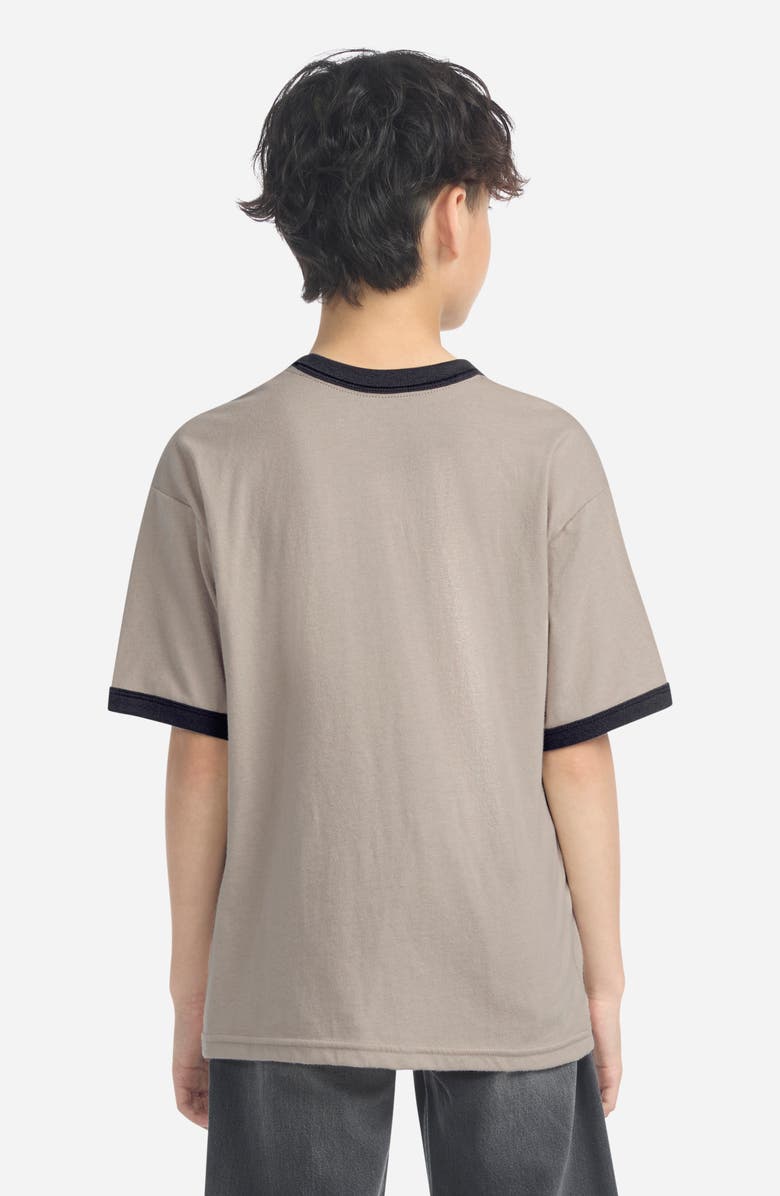 abercrombie kids Kids' Ringer Logo Graphic T-Shirt, Alternate, color, Simply Taupe