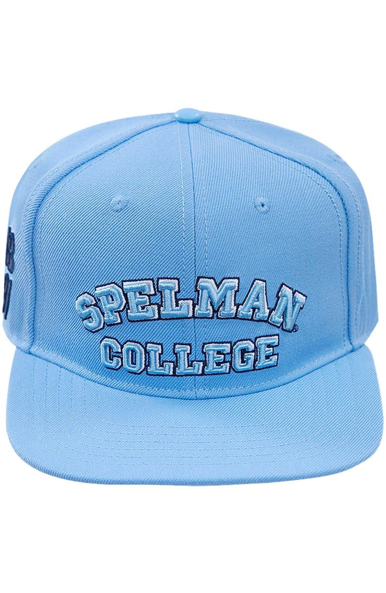 PRO STANDARD Men's Pro Standard Light Blue Spelman College Jaguars Evergreen Spelman College Snapback Hat, Alternate, color, Light Blue