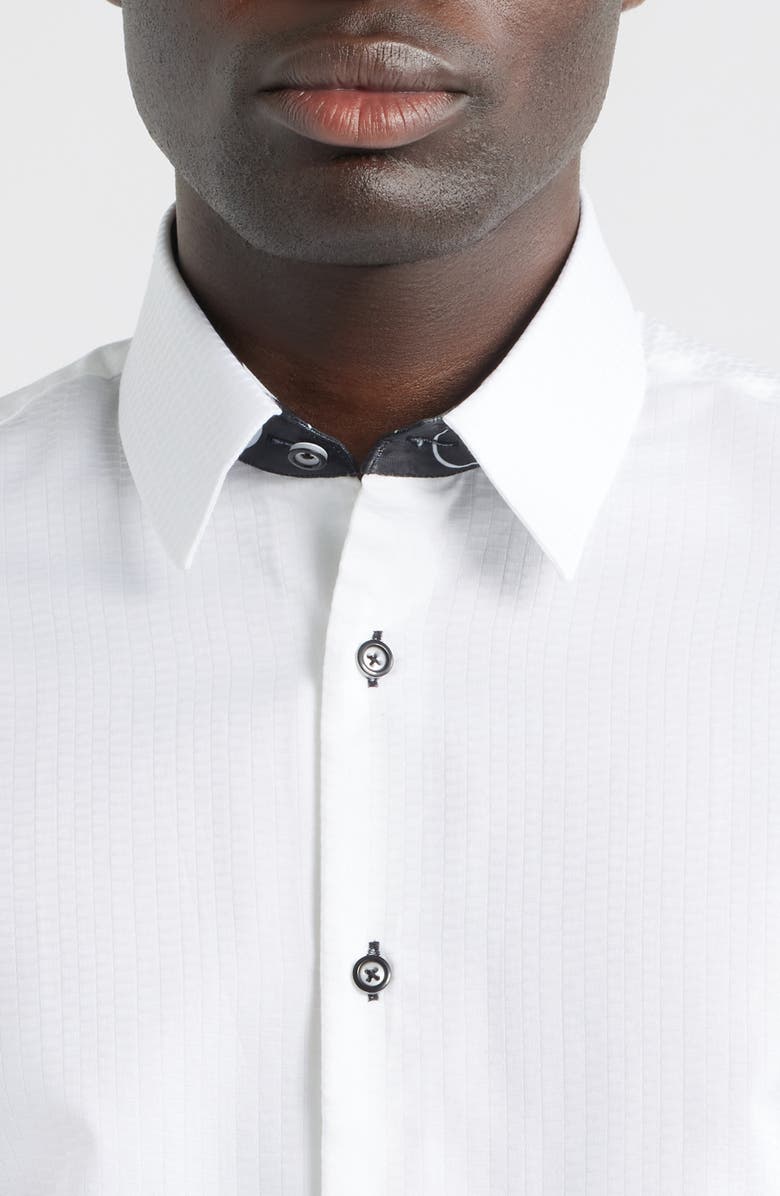 Siragusa Sinai Collection Luxe Cotton Dress Shirt, Alternate, color, White