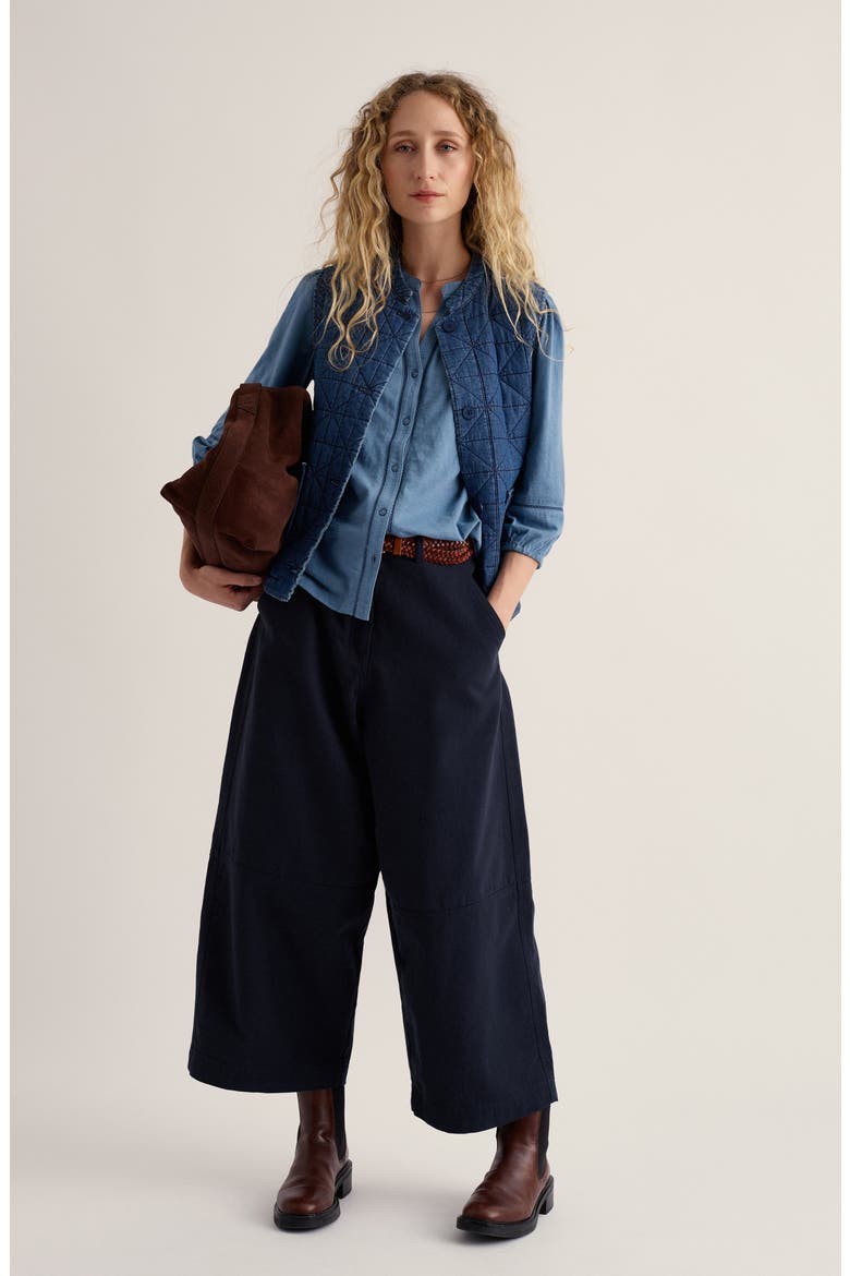 Borlowen Cotton Top, Alternate, color, ESTUARY