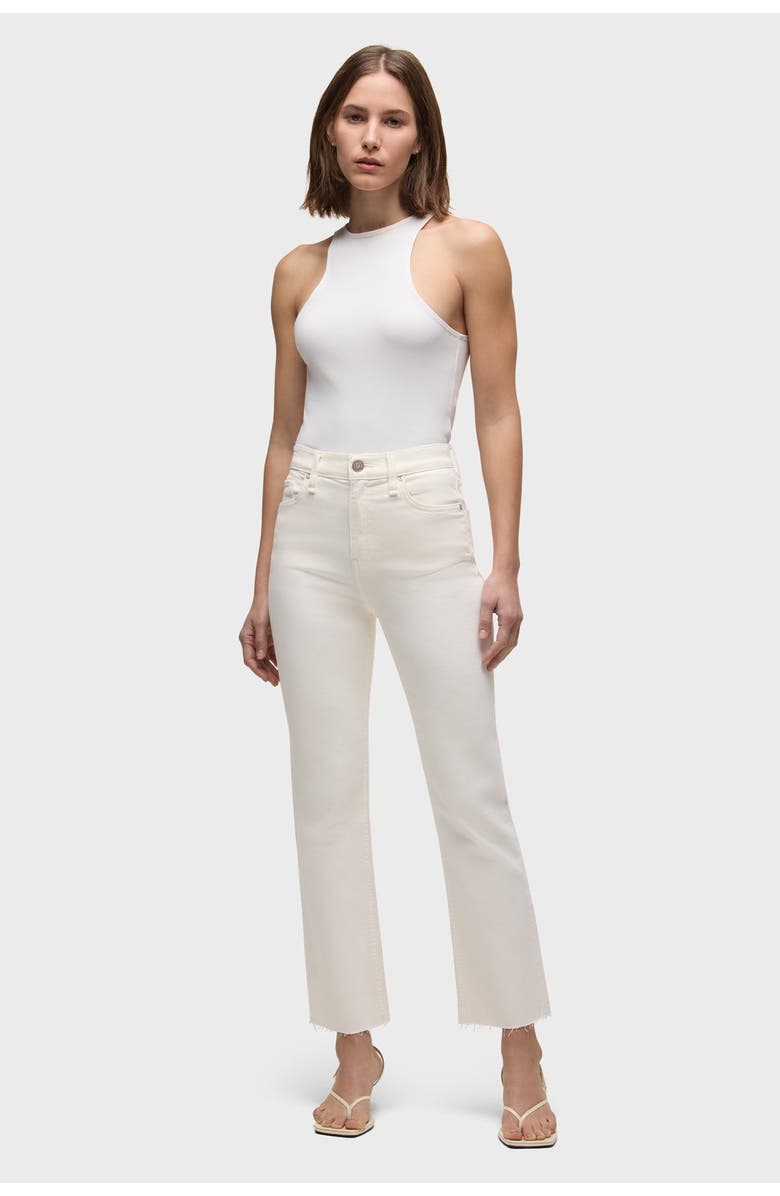 Hudson Jeans remi high-rise straight ankle, Alternate, color, Ecru