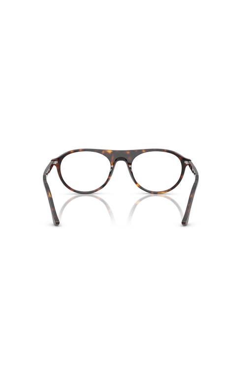 Ray Ban Ray-ban 53mm Square Optical Glasses In Brown