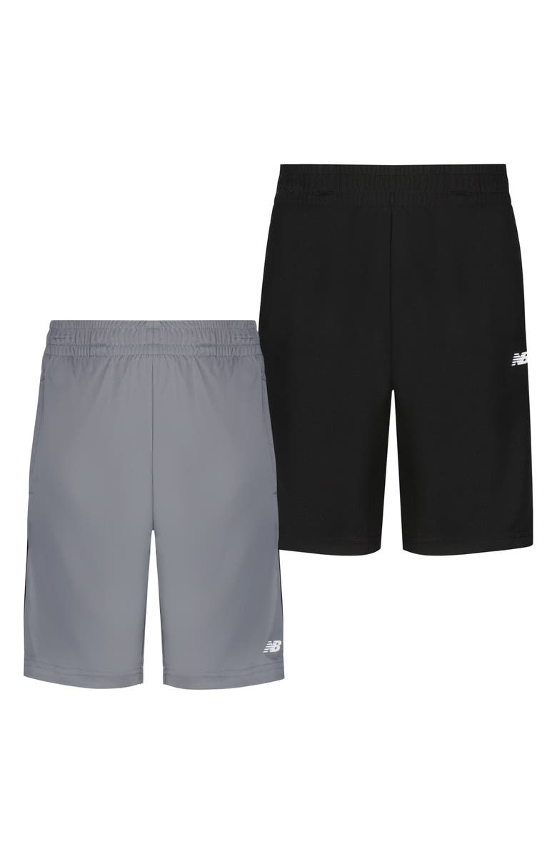 New Balance Kids' Assorted 2-Pack Shorts, Main, color, 