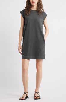 Treasure & Bond Raglan Sleeve Cotton Minidress