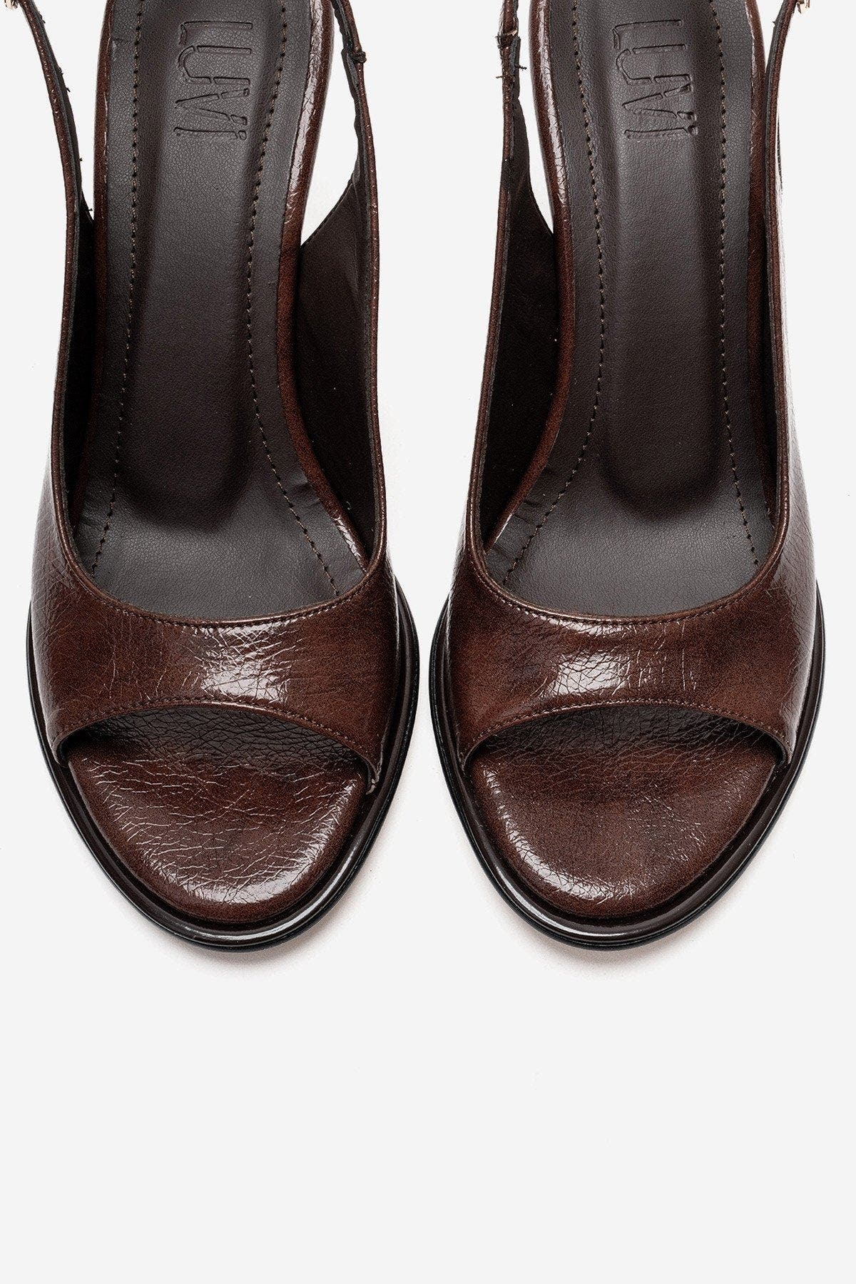 Prologue Shoes Iselin Stiletto Sandal, Alternate, color, Brown