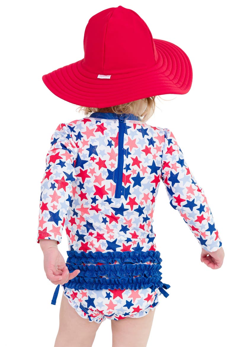 Shimmer Star Spangle One-Piece Swimsuit, Alternate, color, SHIMMER STAR-SPANGLED