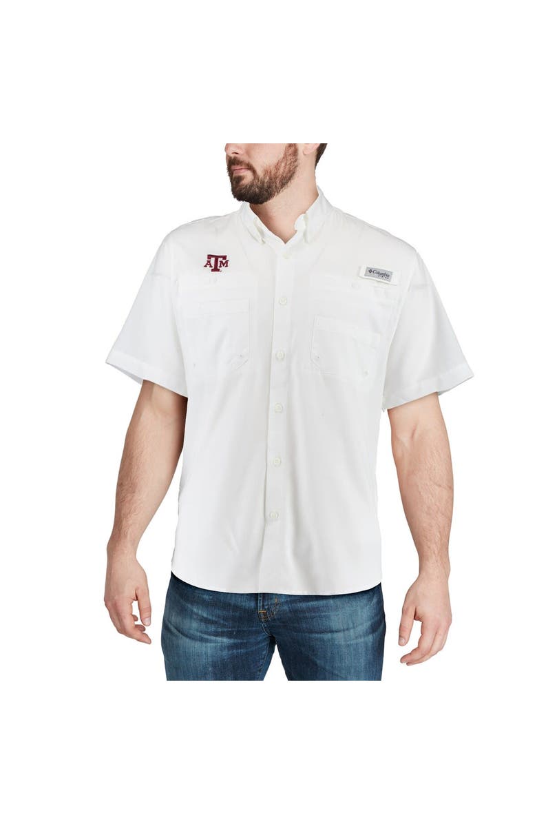 Columbia Men's Columbia White Texas A&M Aggies PFG Tamiami Shirt, Alternate, color,