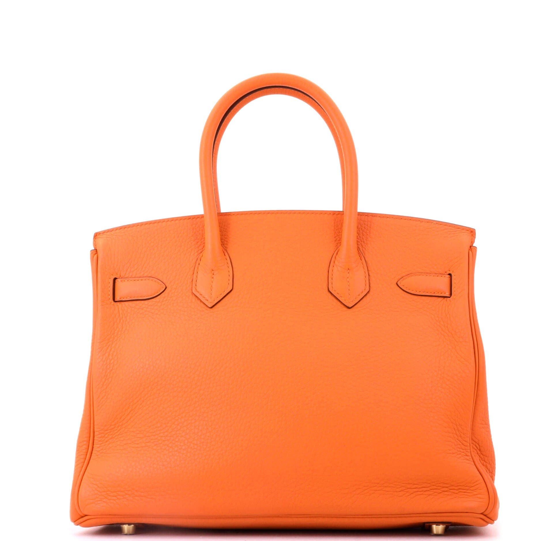 Birkin Handbag Orange Clemence with Gold Hardware 30, Alternate, color, Orange