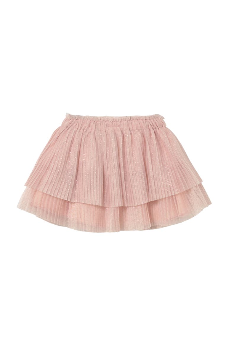 Mayoral Pleated Tulle Skirt, Alternate, color, Pink
