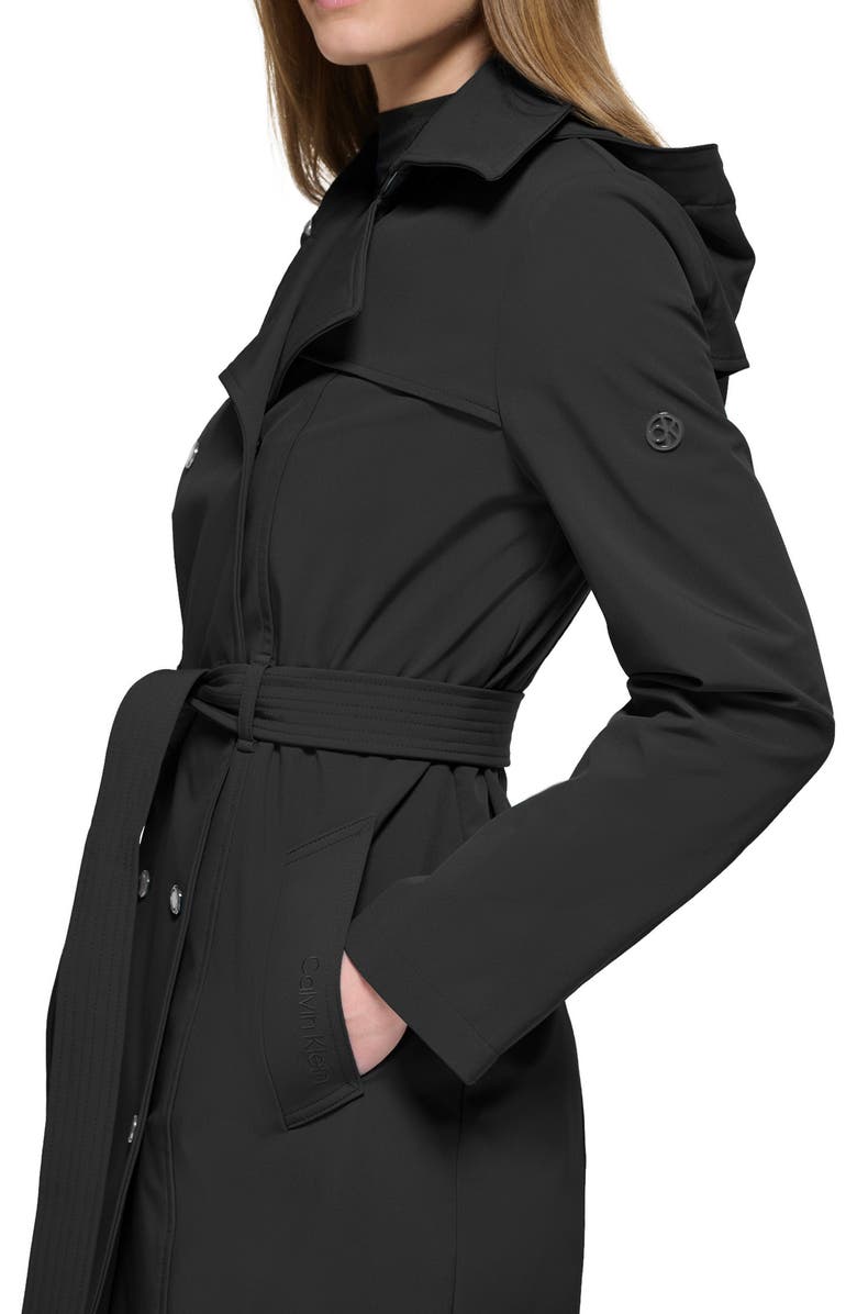Calvin Klein Soft Shell Trench Coat, Alternate, color, 