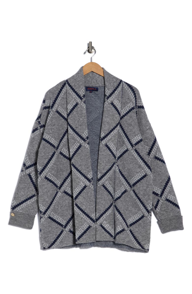 Joseph A Shawl Collar Cardigan, Alternate, color, New Diamond Grey