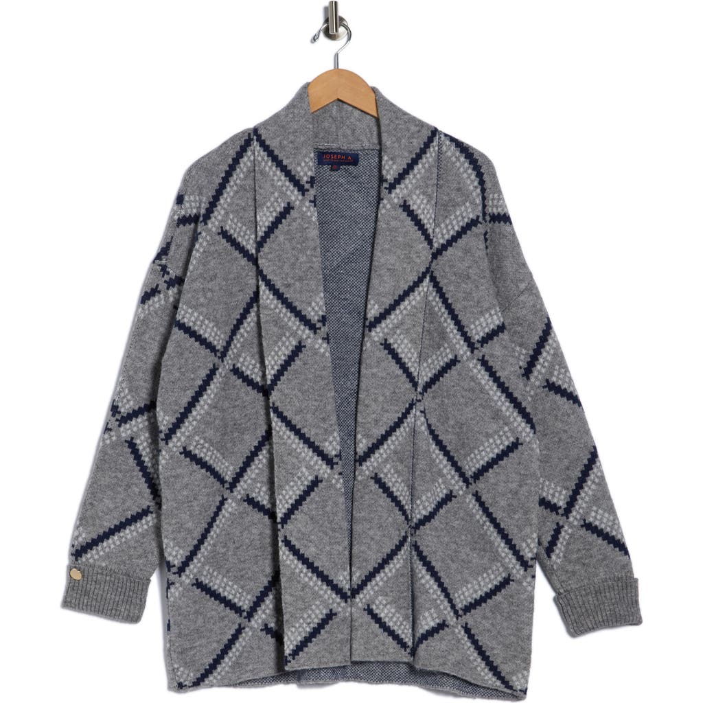 Joseph A Shawl Collar Cardigan In Gray