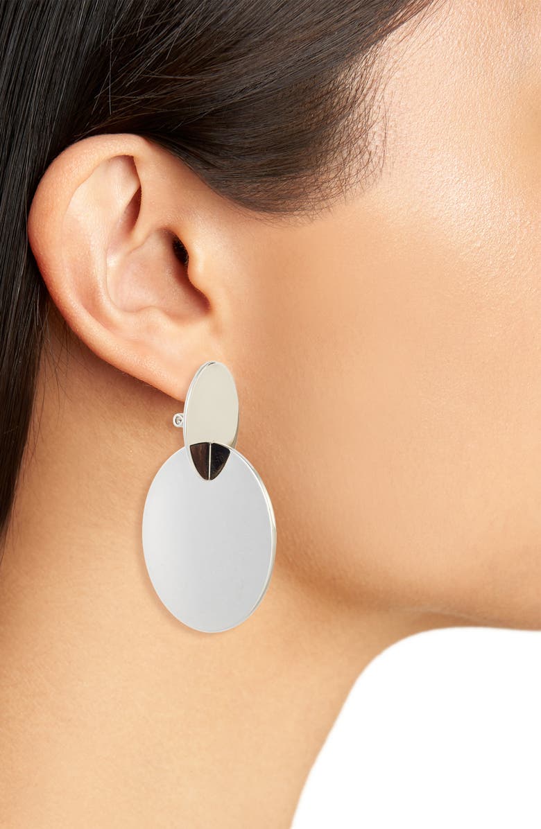 Open Edit Disc Statement Earrings, Alternate, color, 