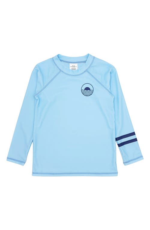 Feather 4 Arrow Kids' Icon Long Sleeve Rashguard In Crystal Blue
