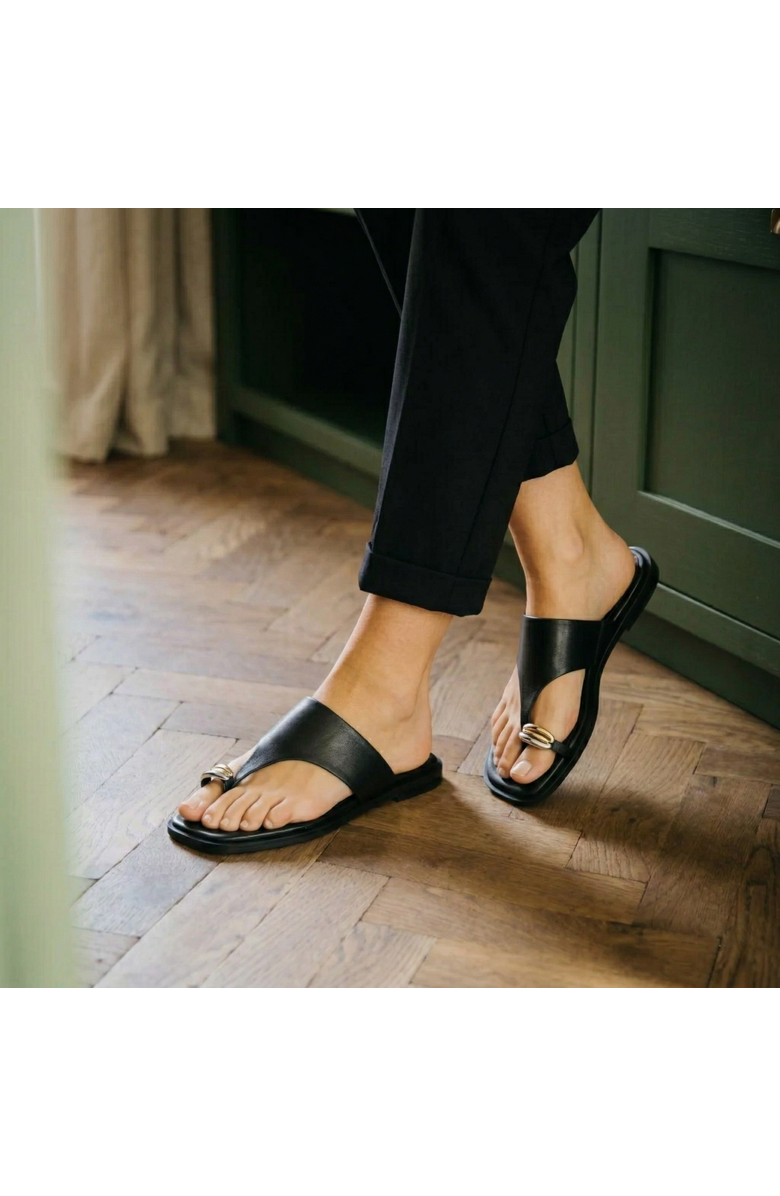 Amie Rafa Cece Thong Sandals, Alternate, color, Black