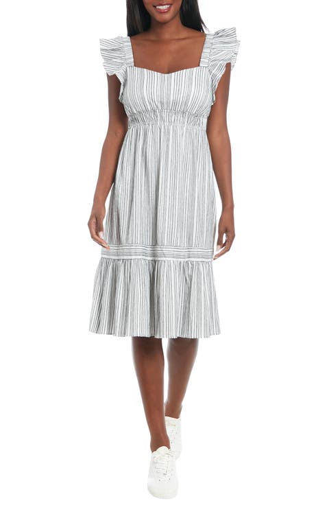 Ruffle Fit & Flare Dress