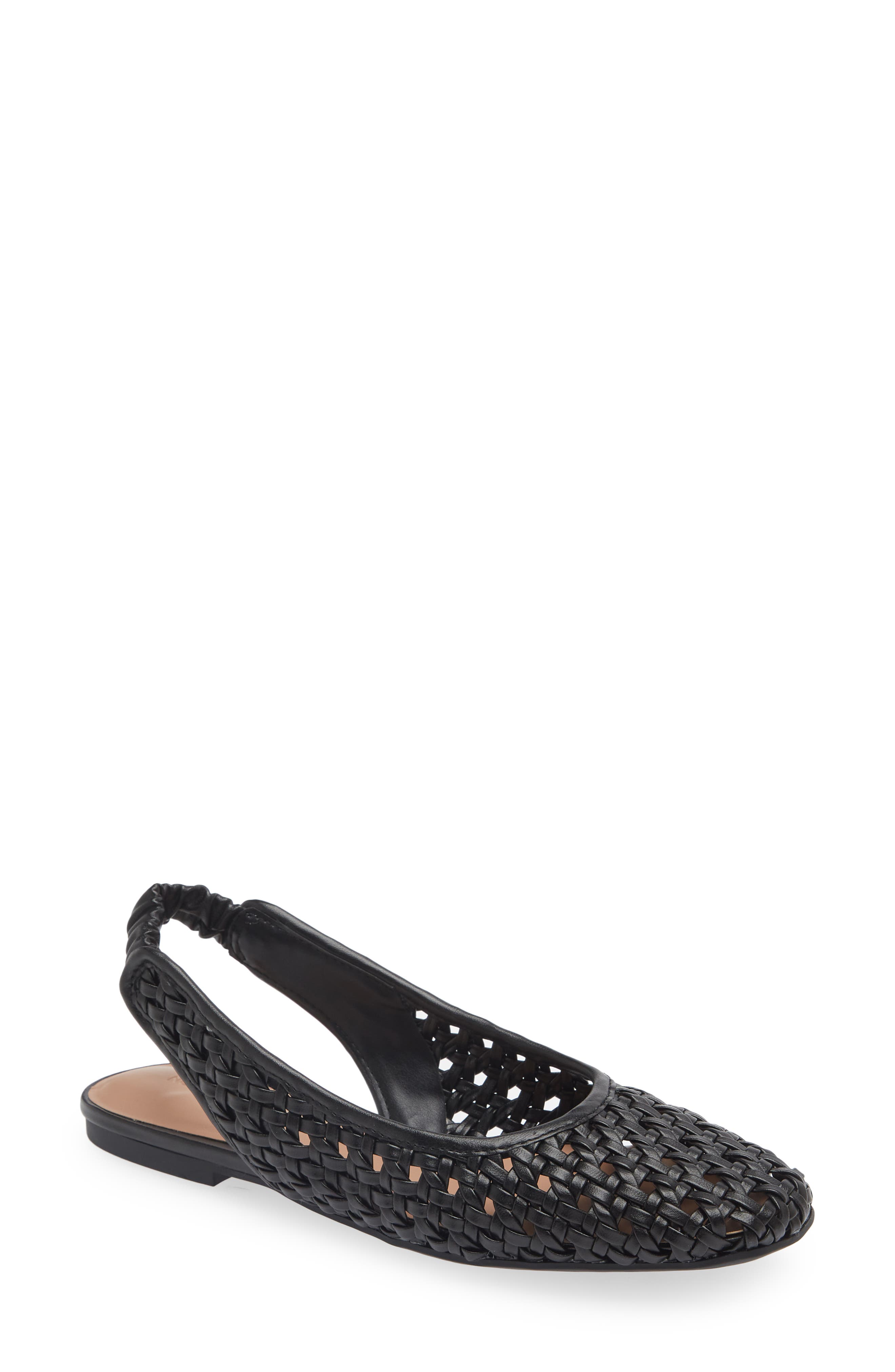 Nordstrom Arabella Woven Slingback Flat